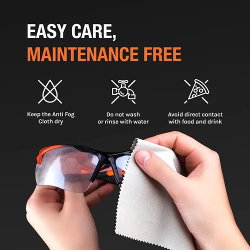Miniatura 6 de ToolFreak Paquete de 2 paños para lentes antiniebla, tecnología única que evita el empañamiento en los lentes, lentes, cámara del teléfono, espejo