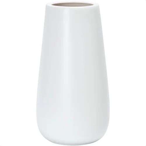 Miniatura 13 de D'vine Dev VS-TW-10T - Jarrón moderno de cerámica blanca de 10 pulgadas, ovalado, texturizado con caja de diseño empaquetada, VS-TW-10T Blanco