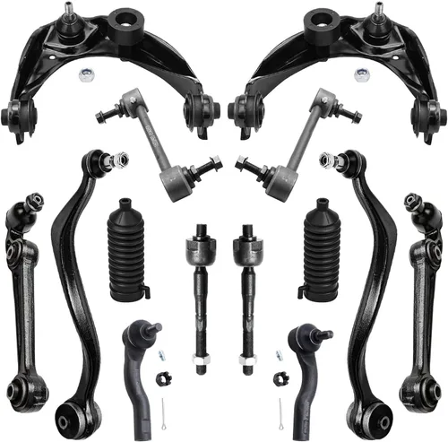Miniatura 66 de Detroit Axle - Kit de suspensión frontal de 16 piezas para RWD Chrysler 300 Dodge Charger Challenger Magnum 6 brazos de control con rótulas 2