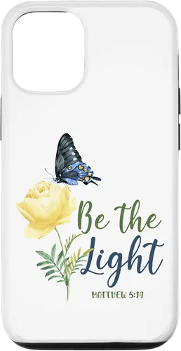 Miniatura 28 de Bible Verse Butterfly Flower Be The Light Matthew 5:14 Case for iPhone 16