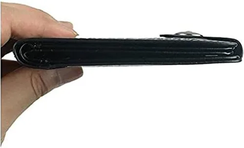 Miniatura 5 de ThunderStar Cartera creativa para hombre Monedero unisex 100 dólar Bill Money Bifold Card Holder Bolso (negro)