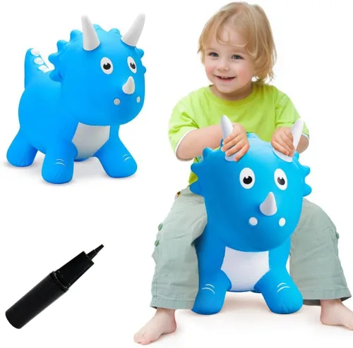 Miniatura 8 de VangeBow Caballo Saltarín para Niños de 1 a 3 años, Juguetes Inflables de Animales Saltarines para Niñas y Niños de 1, 2, 3, 4, 5 años, Juguetes