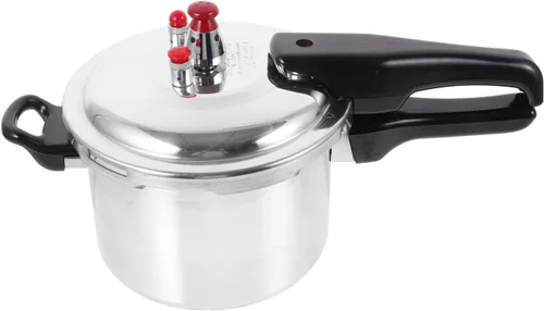 INOOMP Olla a presión inferior compuesta de 2.7 cuartos de galón de aleación de aluminio para cocinas de gas e inducción con mango ergonómico para