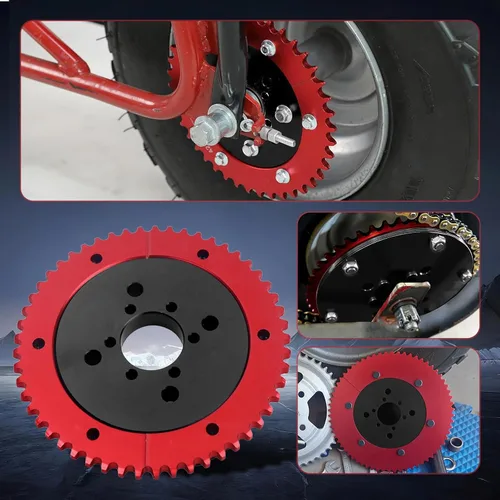 Miniatura 6 de Piñón dividido universal de cadena 35 de 53T con adaptador para Predator 212cc 196cc 79cc Go Kart Mini Bike CT200U-EX CT200U BT200X CT100U MB200