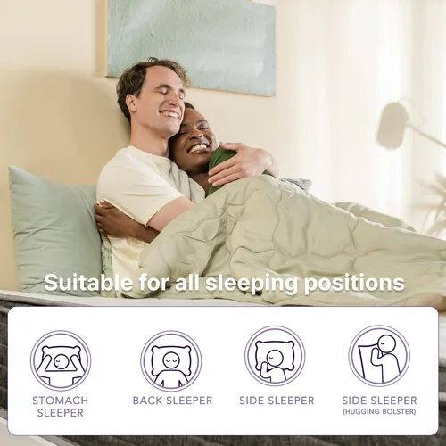 Miniatura 3 de 12 Inch Memory Foam Mattress, Medium Firm Hybrid Mattress, Individual Pocket Spring for Motion Isolation, Enhanced Pressure Relief, CertiPUR-US