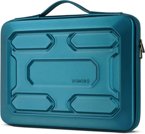 Miniatura 12 de DOMISO Funda para laptop de 13.3 pulgadas con asa, bolsa para computadora a prueba de golpes, funda protectora impermeable EVA para portátiles