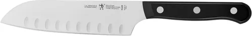 Miniatura 9 de HENCKELS Solution Razor-Sharp - Juego de cuchillos Santoku de 5 pulgadas, cuchillo Santoku de 7 pulgadas, diseño alemán informado por más de 100