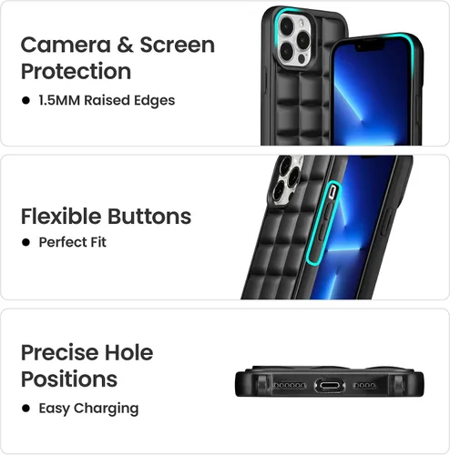 Miniatura 5 de ZCDAYE Funda para iPhone 13 Pro Max con correa, funda de silicona suave con cordón cruzado para teléfono, correa de hombro ajustable para el cuello