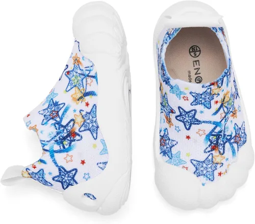 Miniatura 6 de Engtoy Zapatos de calcetín para bebés, zapatos para caminar para niños y niñas, zapatillas de cinco dedos cerrados, sin cordones
