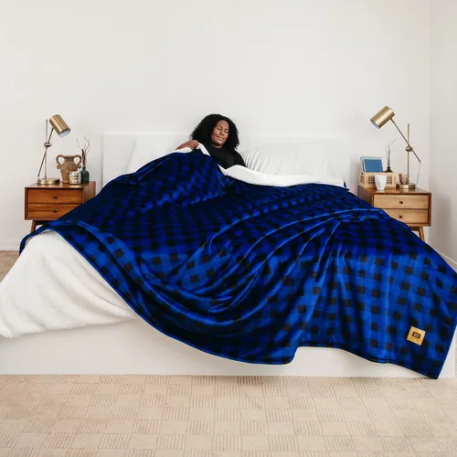 Miniatura 19 de Big Blanket Co Original Stretch Ballerina - Manta gigante extra grande de 6 x 6 pies, suave, elástica, lavable a máquina, se adapta a toda la familia