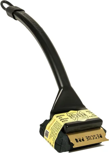 Grill Rescue Cabezal de limpieza de raspador reemplazable para barbacoa, [Rescue-Mejorado], cepillo de parrilla sin cerdas, herramientas raspadoras
