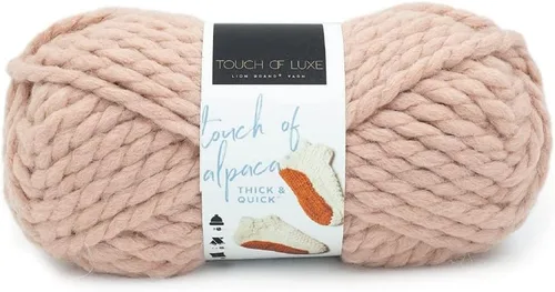 Miniatura 8 de Lion Brand Yarn Touch of Alpaca - Ovillo de lana grueso y rápido para tejer, ganchillo y manualidades, 1 unidad, calabaza