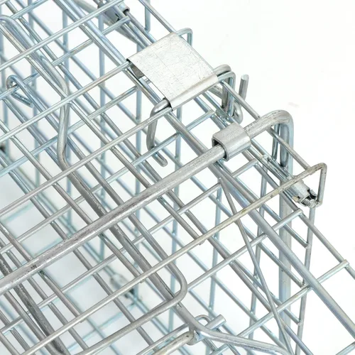 Miniatura 8 de JungleA Jaula de trampa para animales, jaula plegable de 24 pulgadas con 1 puerta de hierro, trampa humana para atrapar y liberar roedores