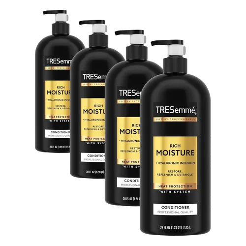 Miniatura 11 de TRESemmé Acondicionador hidratante de humedad rica con bomba para cabello seco formulado con tecnología Pro Style 39 fl oz