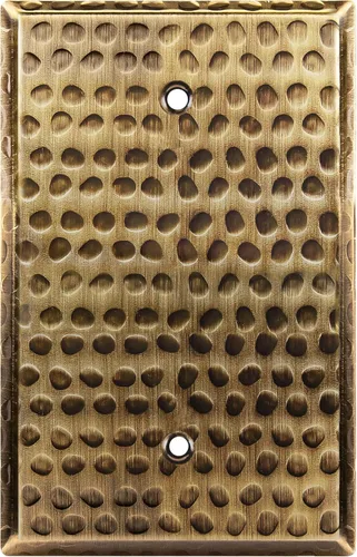 Miniatura 9 de LIDER Placa de Pared de Metal en Blanco, Cubierta de Tomacorriente en Blanco de Acero Inoxidable, Resistente a la Corrosión, Tamaño Mediano 1-Gang