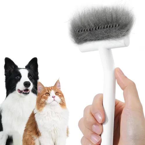 aumuca Rastrillo de Subcapa para Gatos y Perros Pequeños/Medianos – Cepillo Deslanador y Peine Desenredante para Mascotas de Doble Capa con Pelo