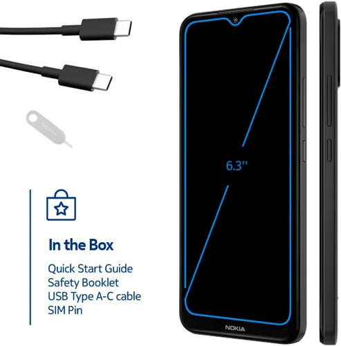 Miniatura 7 de Nokia C210 T-Mobile, AT&T, Cricket Android 13 Smartphone desbloqueado Batería para todo el día Versión estadounidense 3/32 GB Pantalla