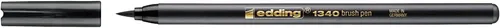 Miniatura 2 de edding 1340 pincel - azul - 1 bolígrafo - punta de pincel flexible - rotulador para pintar, escribir y dibujar - diarios de viñetas, letras a mano