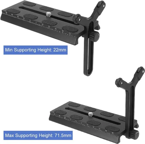 Miniatura 2 de Soporte Y con ruedas dobles, sistema universal de soporte de lente en forma de Y para estabilizador de cámara S SC, carga de 11.0 lbs
