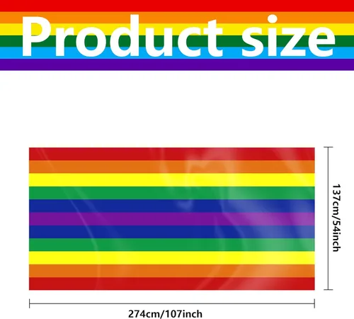 Miniatura 2 de Paquete de 3 manteles desechables de arco iris, rectangular, 108 x 54 pulgadas, decoración de mantel de plástico impermeable con diseño de arcoíris