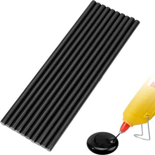10 unidades de mini palos de pegamento caliente para pistola de 0.396 pulgadas x 7.975 pulgadas (0.276 in x 7.874 in) para manualidades de arte,