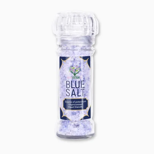 Miniatura 3 de EUPHERBIA Sal azul, gruesa, sal mineral rara, alto potasio, baja en sodio, natural, sin procesar, cosechada a mano, certificado Kosher