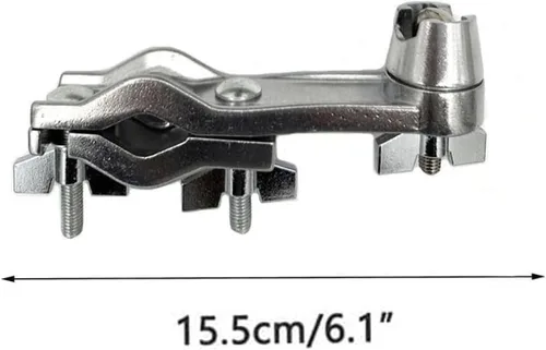 Miniatura 7 de Juego de batería Soporte de montaje para micrófono, abrazadera de montaje en estante de batería con brazo de montaje de micrófono en forma de L Clip