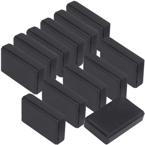 Miniatura 15 de Zulkit 12 cajas de proyecto de plástico ABS para proyectos eléctricos, caja de conexiones de energía, color negro, 1.97 x 1.10 x 0.59 pulgadas