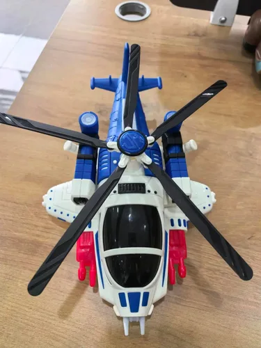 Miniatura 2 de Helicóptero de juguete con luces para niños pequeños, avión de juguete giratorio 360° con música y Bump & Go, regalo de cumpleaños para niños de 3 a