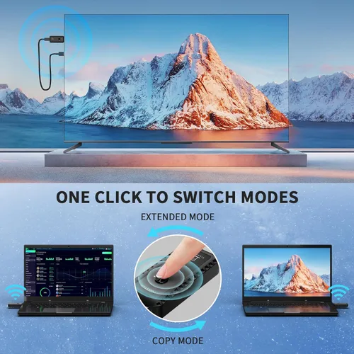 Miniatura 7 de Transmisor y receptor HDMI inalámbrico de 328 pies/328.1 ft, kit de extensor HDMI inalámbrico, Plug & Play, soporte de decodificación 4K 2.4/5G