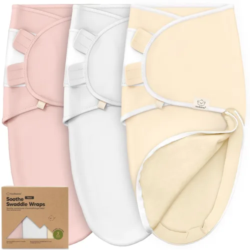Miniatura 11 de Saco de dormir para bebé con cremallera - Paquete de 3 mantas envolventes para recién nacidos de 0 a 3 meses, bebé, niña, niño, saco de dormir suave