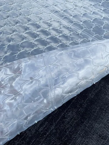 Miniatura 4 de Home Must Haves Protector de piso acanalado de PVC de lujo de plástico transparente para alfombra (27 pulgadas de ancho)