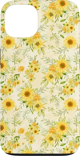 Miniatura 7 de Cute Sunflower Pattern Yellow Pastel Flower Case for iPhone 16