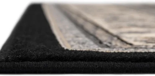 Miniatura 5 de Unique Loom Sialk Hill Collection Alfombra de Área - Washington (2' 11" x 16' 5" Pasillo Negro/Gris)