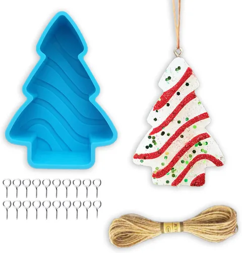 Miniatura 10 de Molde de silicona para freshie de ciervos de Navidad, molde de silicona Freshie para automóvil con aroma para freshies de automóvil, suministros