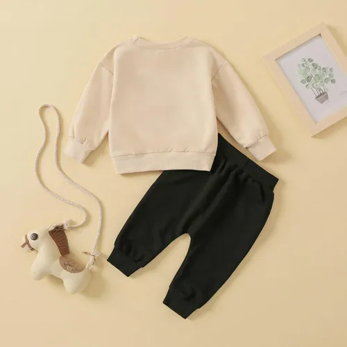 Miniatura 7 de Engofs Conjunto de sudadera de manga larga para bebé niño y niña, 2 piezas, sudadera de manga larga para otoño e invierno