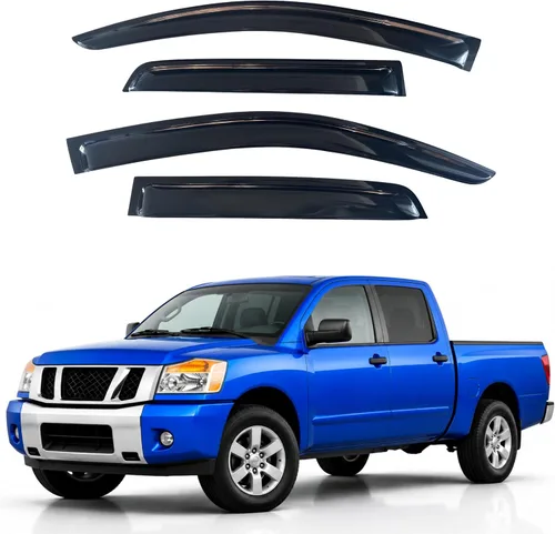 Miniatura 280 de IG - Visera para ventana para Ford Bronco y F150-F350 1980-1996, deflector lateral tipo cinta adhesiva, resistente, contra lluvia y viento