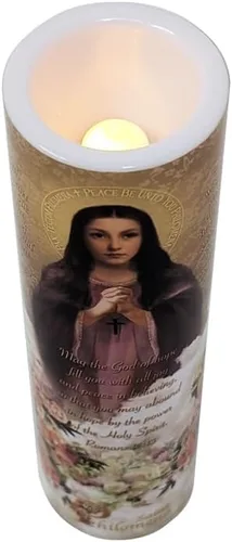 Miniatura 8 de Vela de oración devocional sin llama LED St Philomena