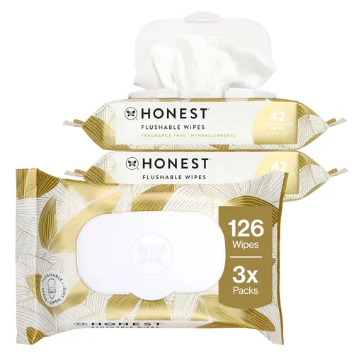 Miniatura 18 de The Honest Company Toallitas hipoalergénicas desechables para pieles sensibles, hojas tropicales, 126