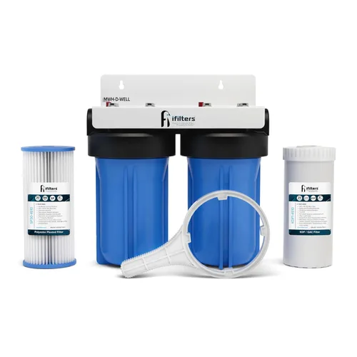 Miniatura 7 de Sistema de filtro de 2 etapas para toda la casa para agua de ciudad y pozo (GEN2/V2) elimina contaminantes, sedimentos, productos químicos, cloro