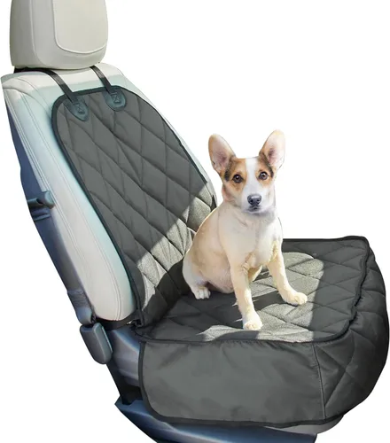 Miniatura 8 de Funda para asiento delantero de automóvil para perro, impermeable, a prueba de arañazos y antideslizante, duradera para asiento delantero