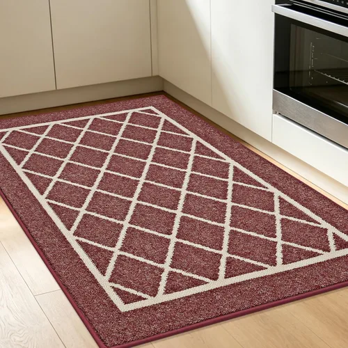 Miniatura 17 de BEQHAUSE - Alfombras de cocina antideslizantes para piso 2 piezas Alfombras de cocina y tapetes antideslizantes lavables Alfombra de cocina