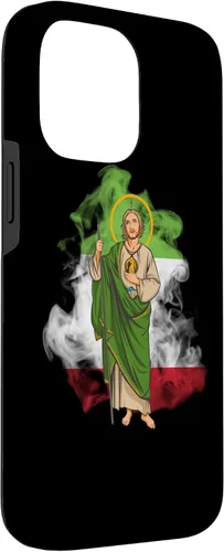 Miniatura 3 de Funda para iPhone 14 Pro Max San Judas Tadeo con Bandera de México