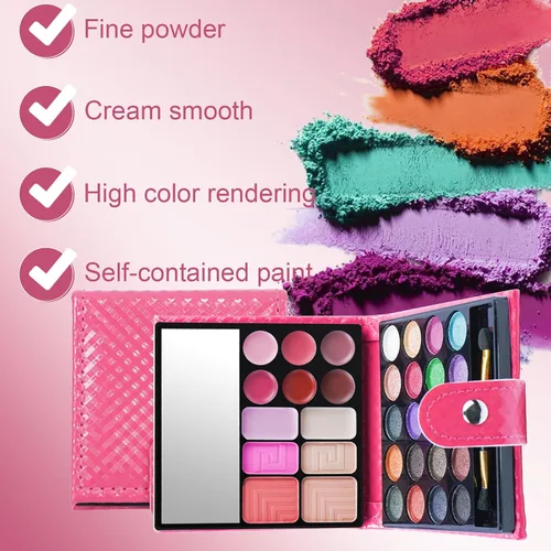 Miniatura 5 de FantasyDay Juego de regalo de maquillaje todo en uno Kit completo de maquillaje para mujeres, paquete esencial de iniciación incluye 20 paletas