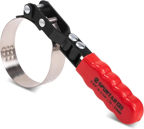 Spurtar Llave de Filtro de Aceite Extra Pequeña, Llave Giratoria de Filtro de Aceite, Se Ajusta a Filtros de 2-3/4" a 3-1/4" (70-83mm) para