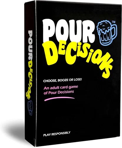 Mojo Games, Pour Decisions: elija, bebe o pierde, un juego de cartas para adultos de malas decisiones. Juego de cartas para adultos para noche de