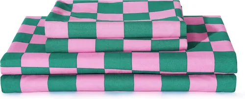 Miniatura 16 de Juego de sábanas de cama de 4 piezas - Tamaño completo - Juego de sábanas de cama de microfibra suave y duradera, bolsillo profundo, resistente a