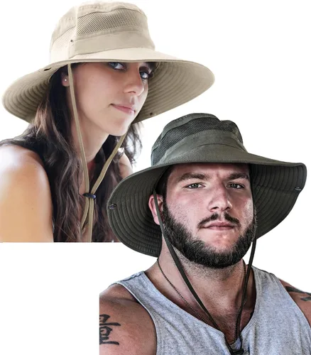 Miniatura 17 de GearTOP Safari Hat for Men Sun Hats for Women UV Protection UPF 50+ Fishing, Gardening, Hiking Hat (22-23 1/2")