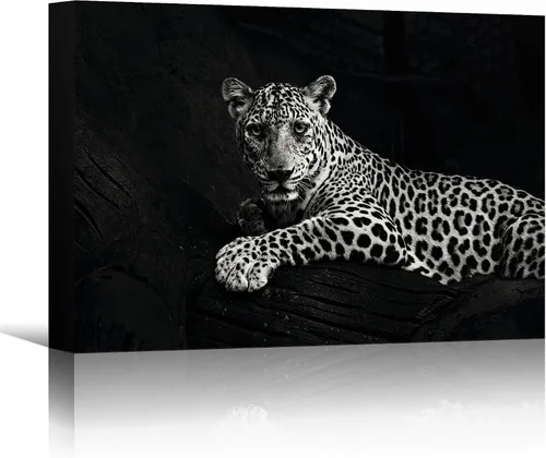 Miniatura 44 de Arte de pared de mapache para oficina en casa, lienzo de mapache blanco y negro, arte de pared para dormitorio, sala de estar, 12 x 18 pulgadas