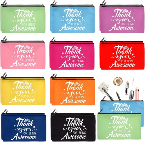 Miniatura 11 de Reginary 20 piezas de regalos inspiradores de Navidad al por mayor para mujeres, bolsa de cosméticos, bolsa de maquillaje con cremallera